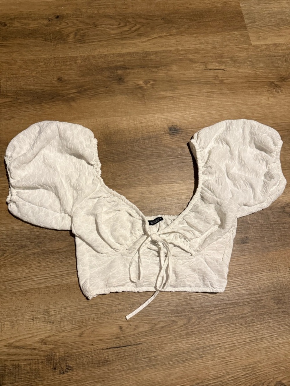 Zara Textured Crop Top